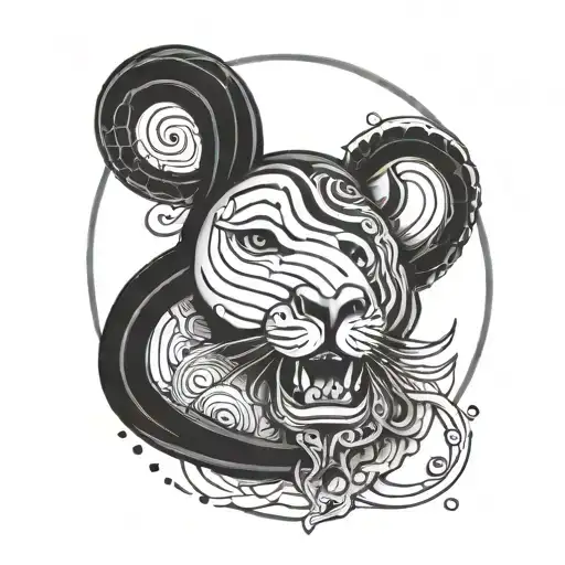 Hamza Minimal Line Art