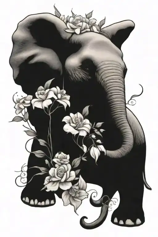 Elephant Spraying Bouquet