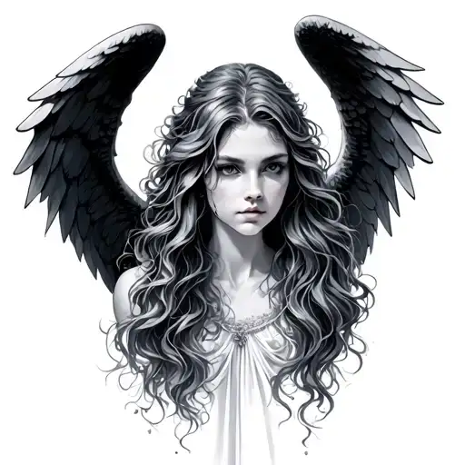 Angel With Long Hair