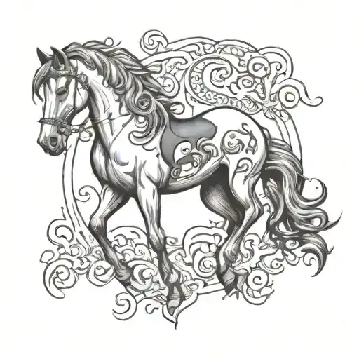 Horse With Ck Initial