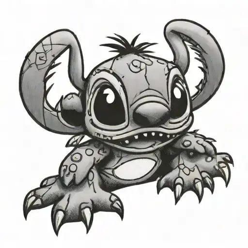 Emo Disney Chracter Stitch