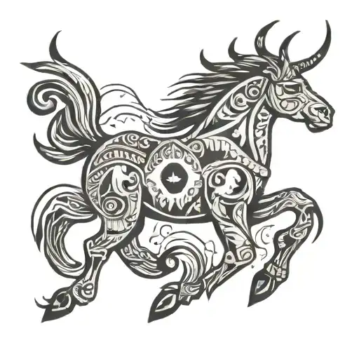 Nordic Cave Painting Inspired