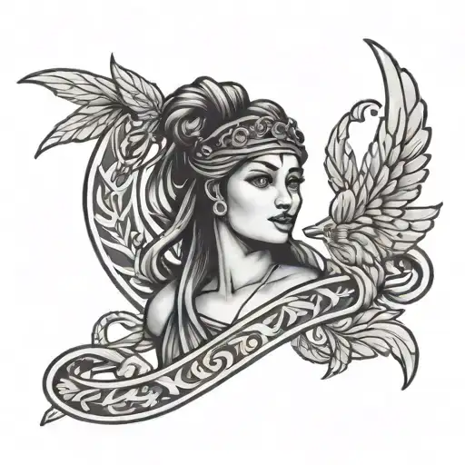 Ancient Greek Female Sailor Jerry Style