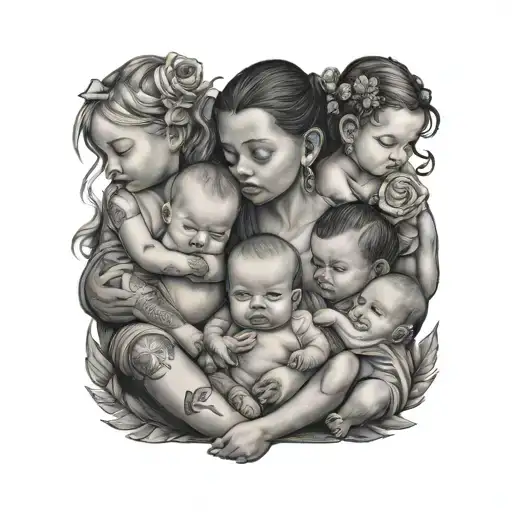 7 Baby Girls 3 Baby Boys Sitting