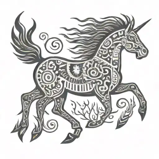 Nordic Cave Painting Inspired