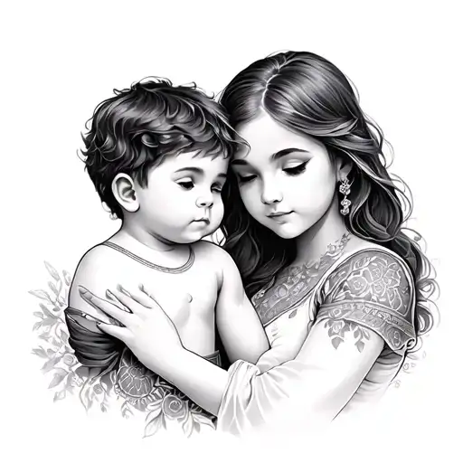 Mother And Son Papange