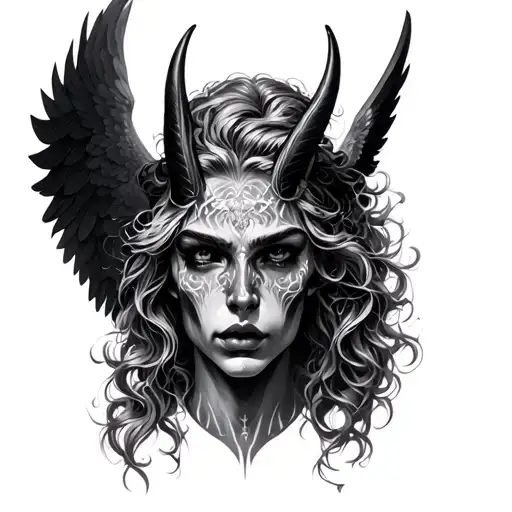 Angel And Demon Singel Face