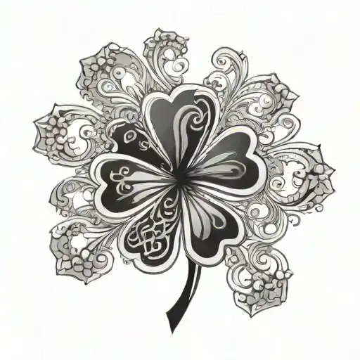 4 Leaf Clover Arabesque Inspired Patterns