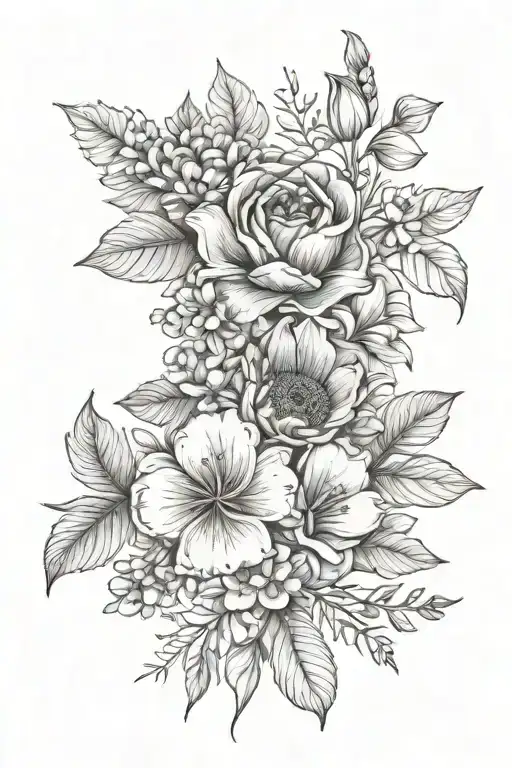 Birth Flower Bouquet May And November Birth Flower