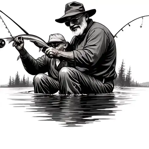 Me And Grandpa Fishing