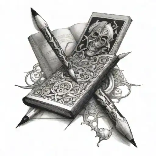 Sketch Book And Pencils