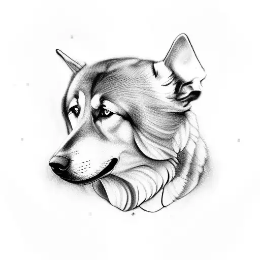 Somethinh That Represents My Hard Past And Dog Paw To Represent My Love For Nature And Animals