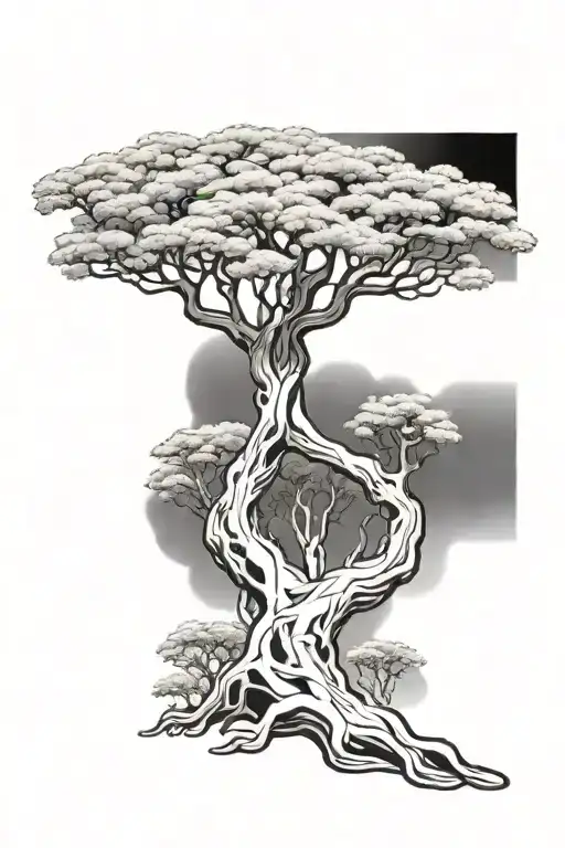 Psychedelic Acacia Tree