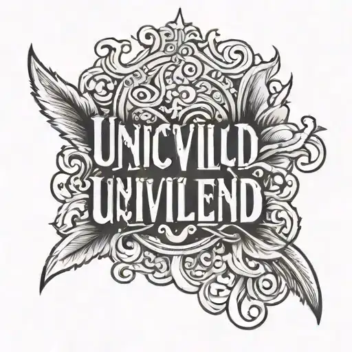 The Word 'Uncivilend3' In A Small Tattoo Design