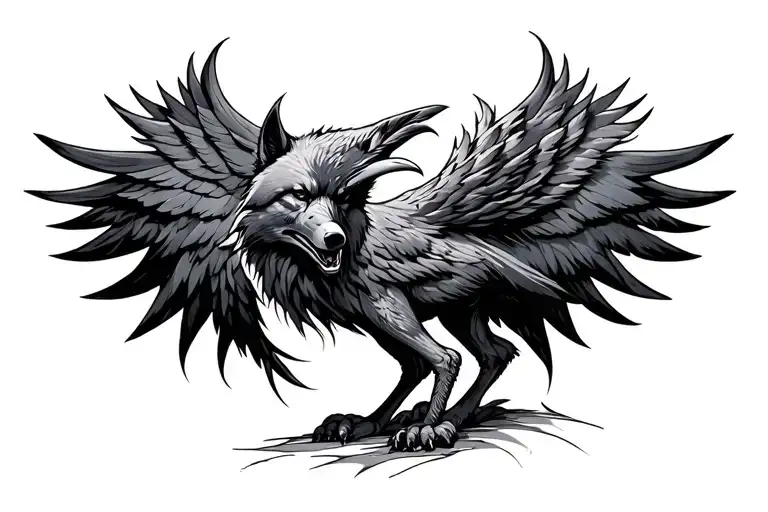 Veles Runa Raven Wolf
