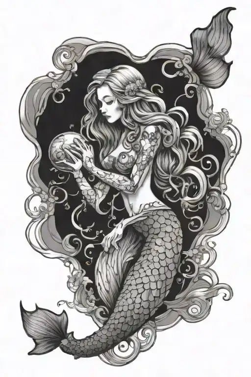 Jellyfish Mermaid Swimming