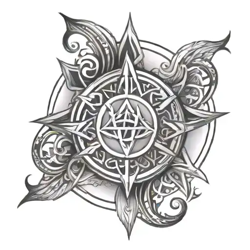 Forouhar Symbol With Ahura Mazda