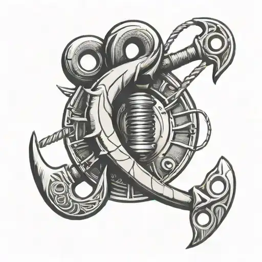 Fishing Hook And Construction Nail