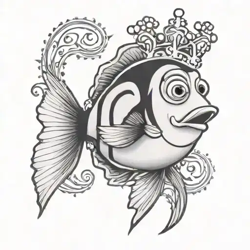 Dory Wearing A Crown