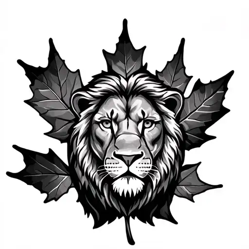 Maple Leaf And Sri Lankan Lion
