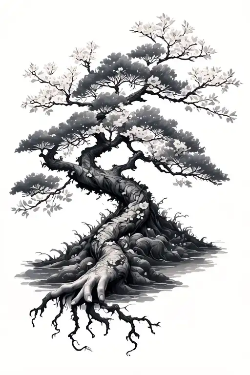 Sakura Tree Wrapped Around Arm