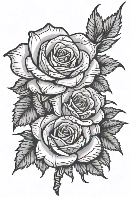 Rose With Petals Made Of Razor Blades And Stem Of Barb Wire