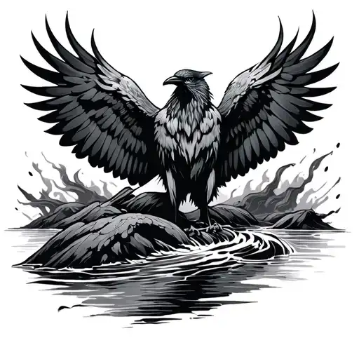 Odin Crow Blood River Flowing