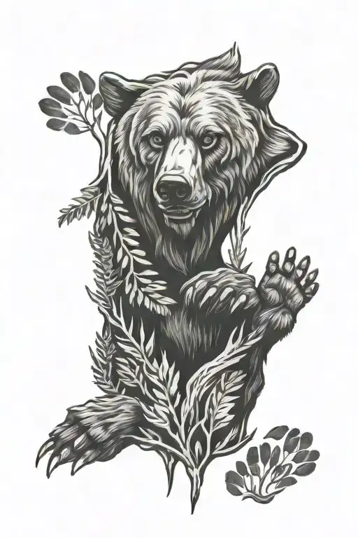 Forest Bear Dog Paw