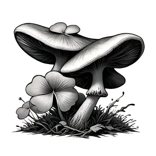 Mushroom Alien Clover