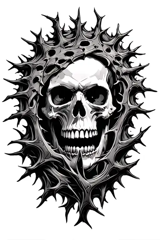 Sun Made Of Thorns Wrapped No Skull