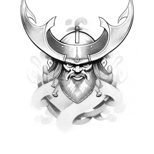 Viking Norse Runes Cartoon-inspired