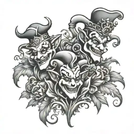 The Garden Band Tattoo Jesters Basic Tattoo Design