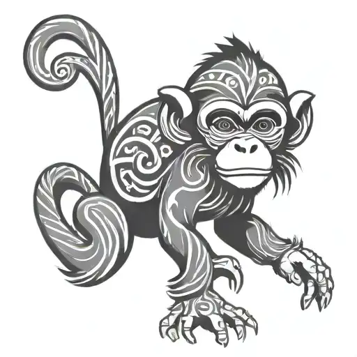 Monkey Tribal Simple