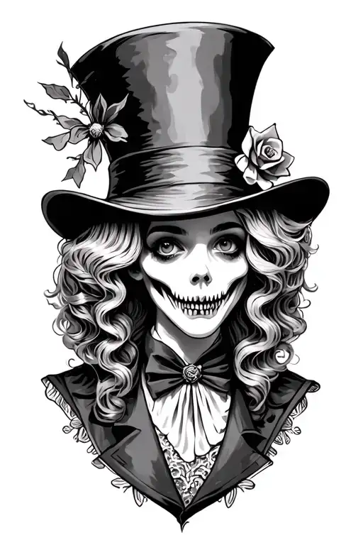 Alice Wonderland Creepy Hatter
