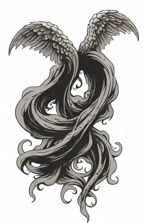 Angel Wings With Melted Ends