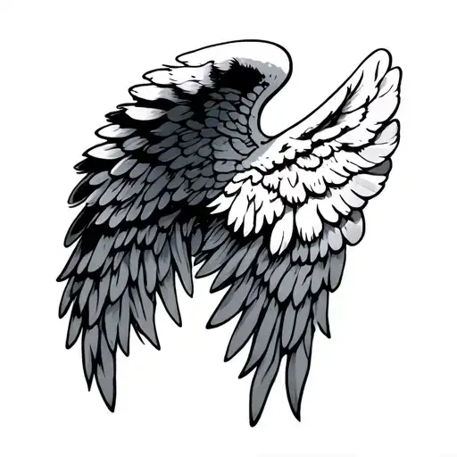 Pretty Bone Back Wing