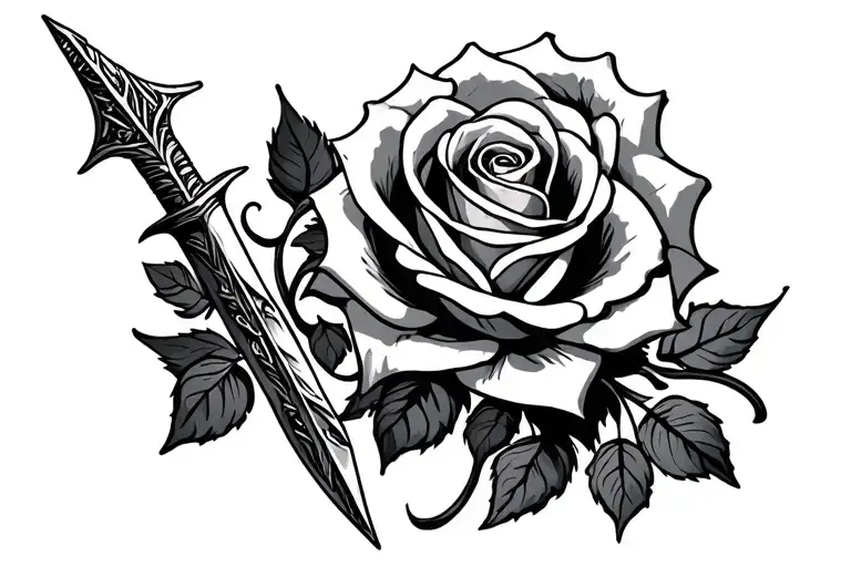 2001 Rose Dagger Intertwined