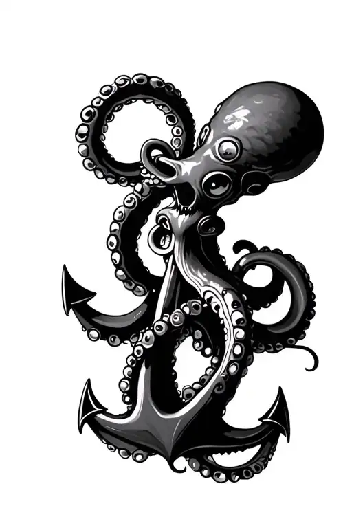 Octopus And An Anchor