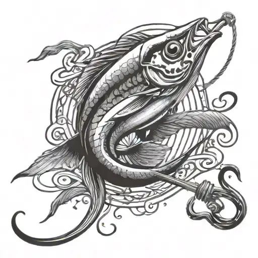 Fishing Hook Fishing Line Says Hooked In Port Aransas 2024