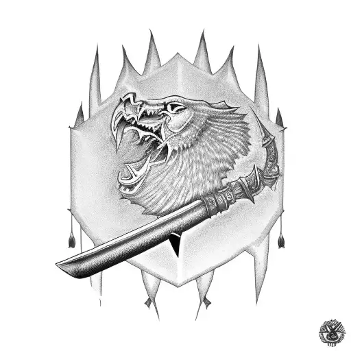 Sword With Words Of Honor