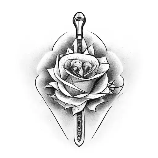 A Bouquet Of Flowers Forming The Shape Of A Golf Club