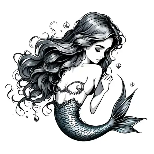 Ariel The Mermaid Tattoo Inspired