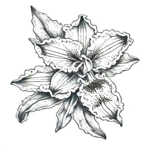 Cattleya Wildflower With The Name Cattleya