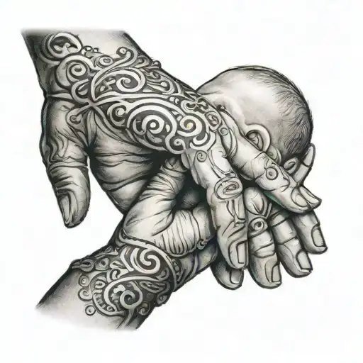 Baby Holding Mom Hand