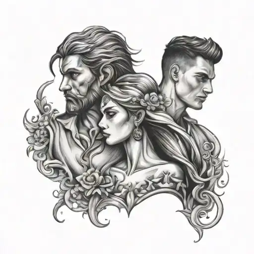 Man And Female Spirit