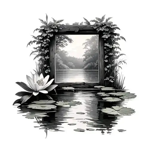Lily Pond With A Window