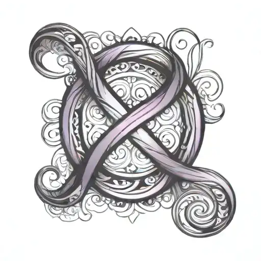 Infinity Symbol In Purple