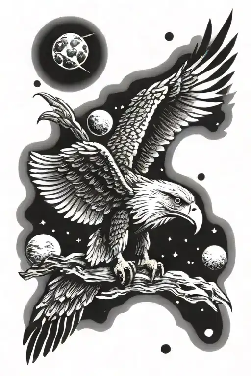 Eagle And Planets