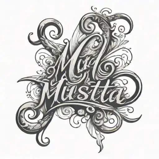 The Word Musita Cursive
