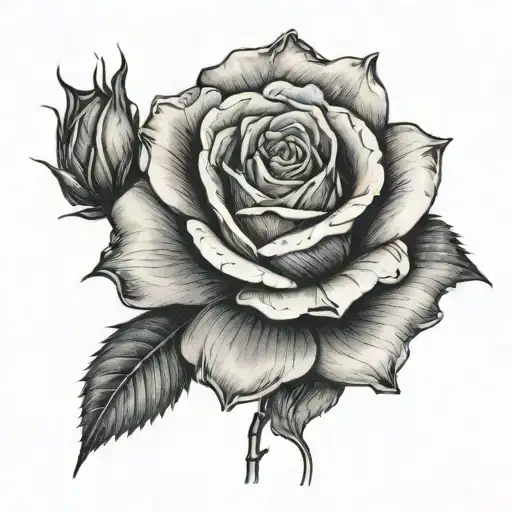 20 Juin 1964 Avec Une Rose Noir